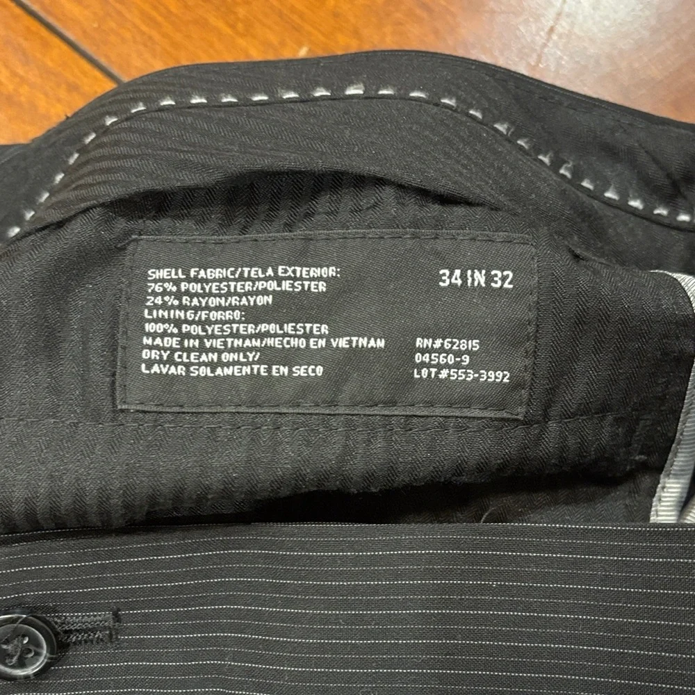 JF J.Ferrar Charcoal Pinstripe Suit. GUC‎